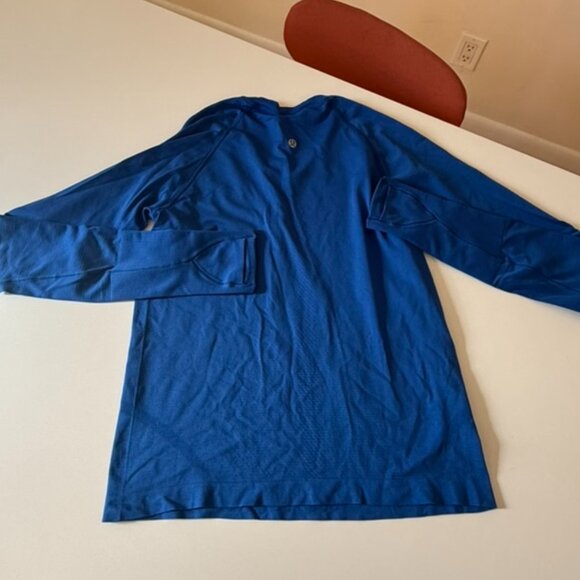 Swiftly Tech Long Sleeve Shirt 2.0 Symphony (Royal / Sapphire) Blue HIP length - Picture 4 of 4
